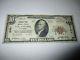 10 $ 1929 Los Angeles Californie Ca Note De La Banque Monétaire Nationale Bill! # 2491 Fine