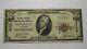 10 $ 1929 Ludington Michigan Mi Banque Nationale Monnaie Note Bill Ch. # 2773 Fin