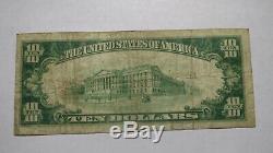 10 $ 1929 Ludington Michigan MI Banque Nationale Monnaie Note Bill Ch. # 2773 Fin