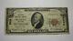 10 1929 Manistee Michigan Mi Monnaie Nationale Banque Note Bill Ch. #2539 Fine