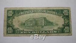 10 $ 1929 Maquoketa Iowa Ia Banque Nationale Monnaie Note Bill Ch. # 999! Fin Rare