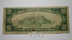 10 $ 1929 Marion Center Pennsylvania Pa Banque Nationale Monnaie Note Bill Ch # 7819