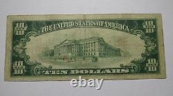 $10 1929 Matawan New Jersey Nj National Currency Bank Note Bill Ch. #6440 Rare