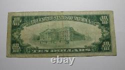 $10 1929 Medford Oregon Ou National Monnaie Banque Bill Charte #7701 Rare