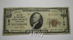 10 1929 Middleburgh Pennsylvanie Ap National Monnaie Banque Note Bill Ch. Numéro 4156