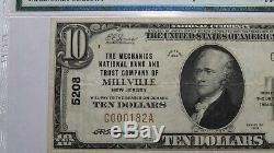 10 $ 1929 Millville New Jersey Nj Banque Nationale Monnaie Note Bill # 1270 Vf30