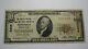 10 $ 1929 Monessen Pennsylvanie Pa Billets De Banque Nationaux, Billets De Banque Bill Ch # 5956 Fine