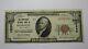 10 1929 Muskogee Oklahoma Ok Monnaie Nationale Banque Note Bill Ch. #12890 Vf+