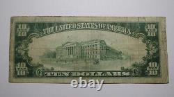 10 1929 Natrona Pennsylvania Ap Banque Nationale De Devises Note Bill Ch. #5729 Amende