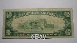 10 $ 1929 New Bethlehem En Pennsylvanie Pa Banque Nationale Monnaie Notez Le Projet De Loi # 4978