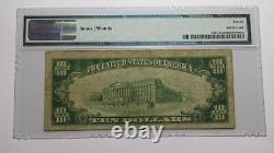 10 $ 1929 New London Connecticut Ct Monnaie Nationale Bill #666 F15 Pmg