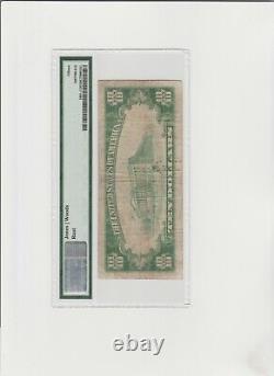 10 $ 1929 New York Ny National Devise Bank Note Bill! Ch. #2370 Choixf15 Pmg