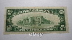 10 $ 1929 Newport New Hampshire Nh Banque Nationale Monnaie Note Bill! Ch. # 888 Vf