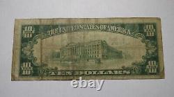 10 $ 1929 Norfolk Virginia Va Monnaie Nationale Banque Note Bill Charte #6032 Rare