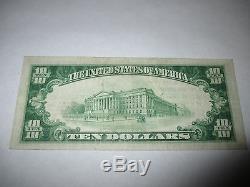 10 $ 1929 Northampton Massachusetts Ma Banque De Billets De Banque Nationale Note Bill! # 1018 Vf