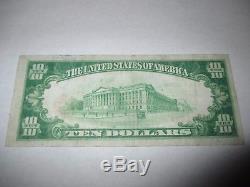 10 $ 1929 Norton Kansas Ks Monnaie Nationale Bank Note Bill! Ch. # 3687 Vf! Rare