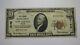 10 $ 1929 Nouvelle Albany Indiana En Monnaie Nationale Charte Des Billets De Banque No 2166 Vf