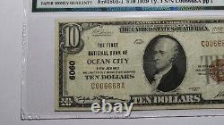 10 $ 1929 Ocean City New Jersey Nj Monnaie Nationale Banque Note Bill Ch #6060 Vf25