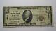 10 $ 1929 Oconto Wisconsin Wi Monnaie Nationale Banque Bill Charte #5521 Fine