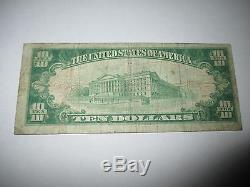 10 $ 1929 Oelwein Iowa Ia Note De La Banque Monétaire Nationale Bill! Ch. # 5778 Rare