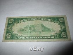 10 $ 1929 Pasadena Californie Ca Banque De Billets De Banque Nationale Note Bill Ch. # 10167 Fine
