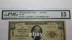 10 $ 1929 Pawling New York Ny Monnaie Nationale Banque Note Bill Ch. #1269 F15 Pmg