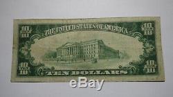 10 $ 1929 Peoria Illinois IL Banque Nationale Monnaie Note Bill! Ch. # 3214 Fin +