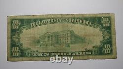 10 $ 1929 Perth Amboy New Jersey Nj National Currency Bank Note Bill Ch. #12524