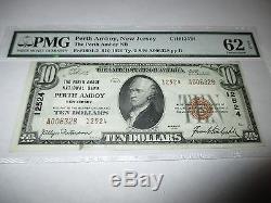 10 $ 1929 Perth Amboy New Jersey Nj Note De La Banque Nationale De Billets Bill N ° 12524 Unc62