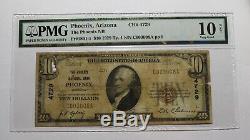 10 $ 1929 Phoenix Arizona Az Banque Nationale Monnaie Note Bill! Ch. # 4729 Vf Pmg
