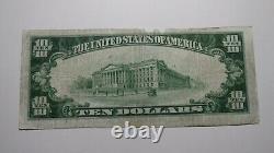 10 1929 Phoenixville Pennsylvanie Ap National Monnaie Banque Note Bill Ch. #1936
