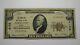 10 $ 1929 Portland Maine Me Monnaie Nationale Banque Bill Charte #4128 Fine