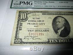10 $ 1929 Prix De La Facture De La Banque Nationale De La Grande-bretagne De Prairie City Iowa Ia! Ch. # 6755 Pmg Vf