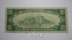 10 1929 Providence Rhode Island Ri Monnaie Nationale Note De Banque Bill Ch #1007 Vf
