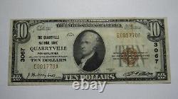 $10 1929 Quarryville Pennsylvania Pa National Currency Bank Note Bill #3067 Vf++