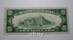 10 1929 Raton Nouveau-mexique Nm Monnaie Nationale Banque Bill Charte #12924 Xf+