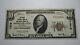 10 $ 1929 Redwood City En Californie Ca Banque Nationale Monnaie Note Bill! # 7279 Vf +