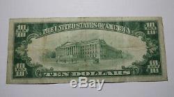 10 $ 1929 Rhode Island Providence Ri Banque Nationale Monnaie Note Bill! Ch. # 1007