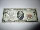 $ 10 1929 Riverside California Ca Note De La Banque Nationale De Billets Bill Ch. # 8907 Vf