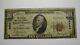10 $ 1929 Rocky Mount Virginia Va Banque Nationale Monnaie Note Bill Ch. # 8984 Rare