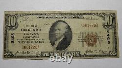 10 $ 1929 Roscoe Pennsylvania Ap Banque Nationale De Devises Note Bill! Ch. #5495 Rare