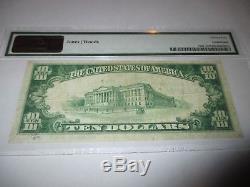 10 $ 1929 Rumford Maine Me Banque De Monnaie Nationale Note Bill Ch. # 6287 Pmg Vf25