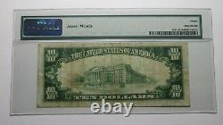 10 1929 San Angelo Texas Tx Monnaie Nationale Banque Note Bill Ch. #10664 F15 Pmg