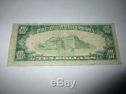 $ 10 1929 Santa Ana Californie Ca Banque Nationale De Billets De Banque Note # 3520 Fine