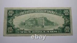 10 1929 Sewickley Pennsylvania Ap National Monnaie Banque Note Bill Ch. #4462 Vf