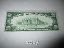 10 $ 1929 Shamokin Pennsylvanie Pennsylvanie Banque Nationale De Billets De Banque Bill! Ch # 6942 Xf +