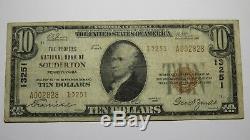 10 $ 1929 Souderton Pennsylvania Pa Banque Nationale Monnaie Note Bill! # 13251 Fin