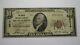 $10 1929 South Boston Virginia Va Monnaie Nationale Note De La Banque Bill Ch #8414 Fine