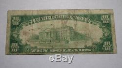 $ 10 1929 St. Ignace Michigan MI Monnaie Banque Nationale Note Bill Ch. # 3886 Saint
