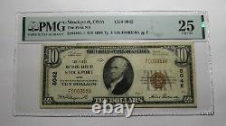 10 $ 1929 Stockport Ohio Oh National Monnaie Banque Bill! Ch. #8042 Vf25 Pmg